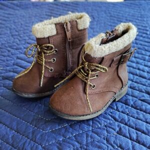 Garanimals Tan Kids Boots with Faux Fur